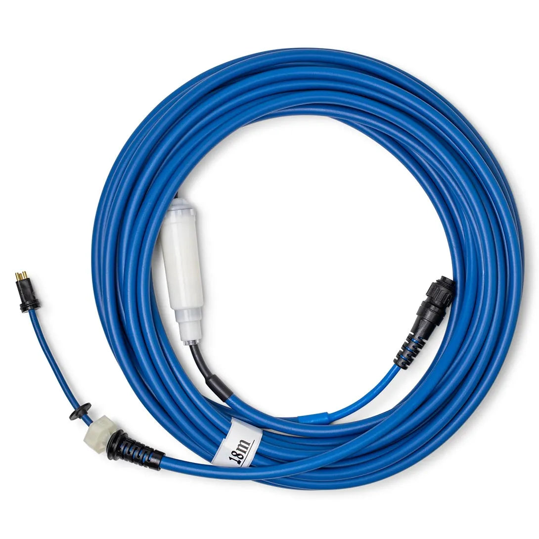 Cable communication bleu avec Swivel 17M